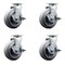 Service Caster Tool Box Caster Wheel Set 6'' Thermoplastic Rubber Swivel Casters, 4PK TOOL-SCC-20S620-TPRRF-TLB-4 - alternate 1